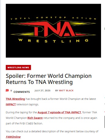 Rich Swann Shakes Up Fir$t Cla$$ Return!