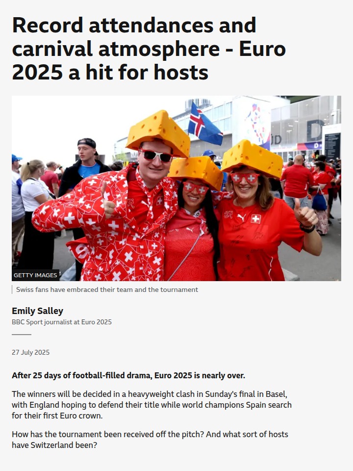 Swiss Euro 2025: Record Crowds, Epic Vibes!