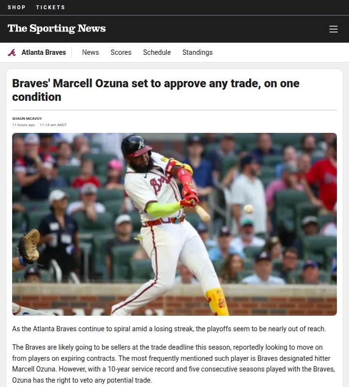 Ozuna’s Exit? Only If He Starts Every Day