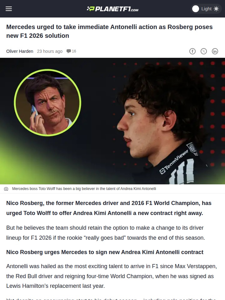 Should Mercedes Double Down on Antonelli?
