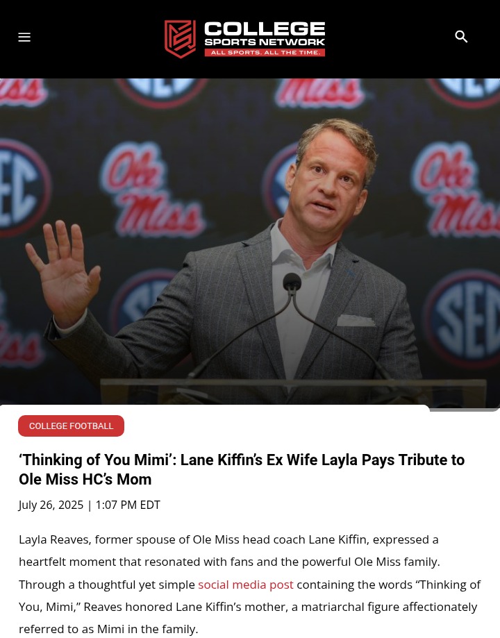 A heartfelt Ole Miss family moment