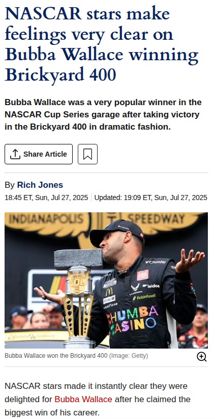 Bubba Breaks the Brickyard Drought!