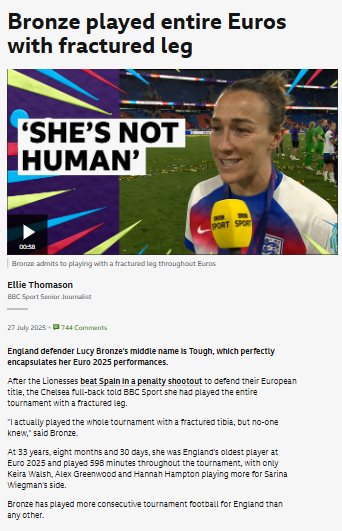 Lucy Bronze: Lioness or Superhuman?