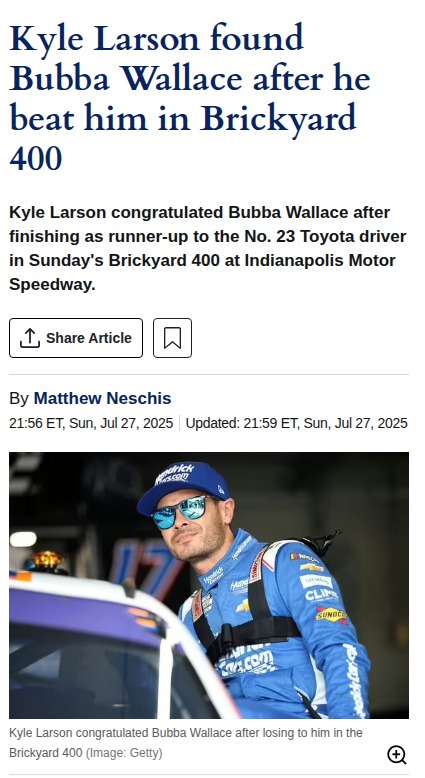Bubba Breaks the Streak at Brickyard!