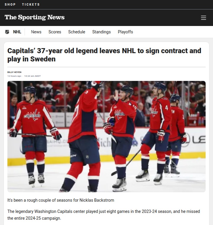 Backy Heads Home: End of an Era in DC