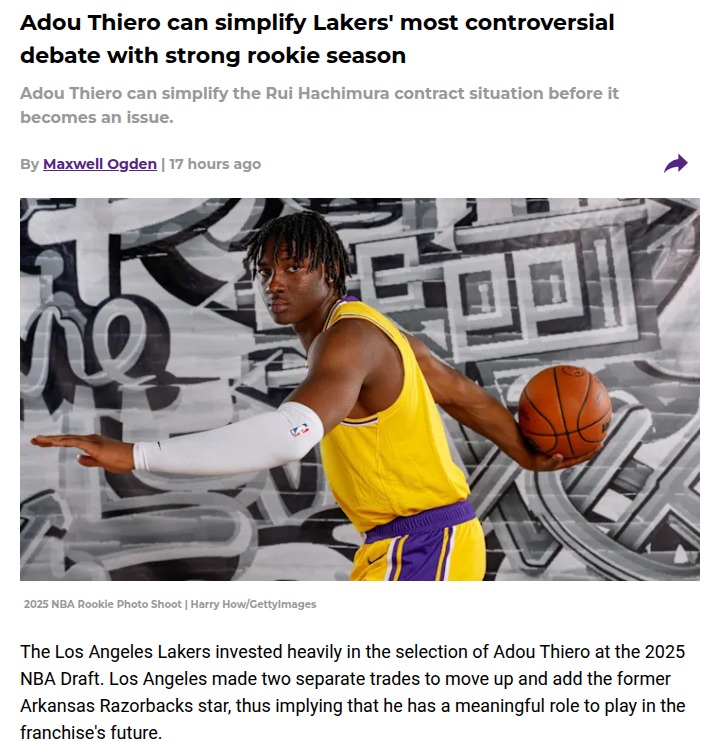 Could Adou Thiero shake up the Lakers' future?