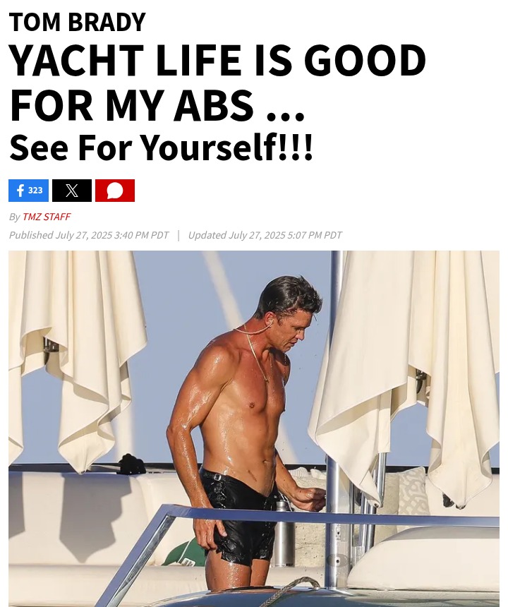 TB12’s Yacht Abs: Still in GOAT Shape?
