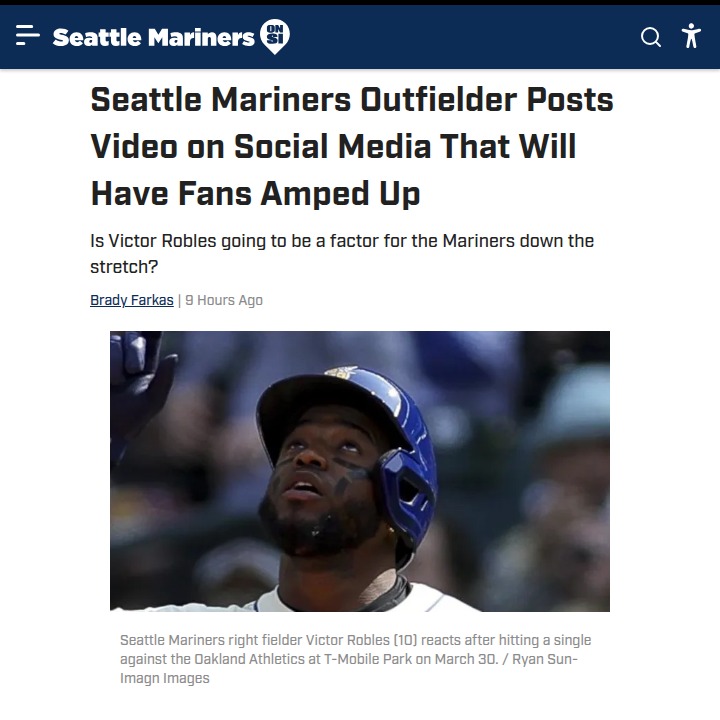 Victor Robles’ comeback sparks Mariners buzz