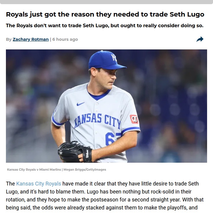 Royals face tough call after Bubic injury