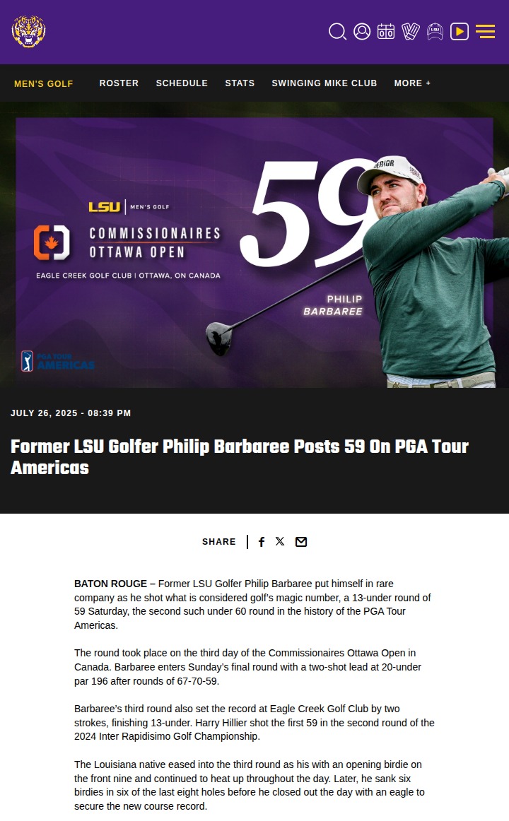 Barbaree’s Magic 59: New Course Record!