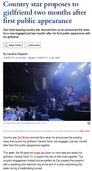 Zac Brown’s Surprise Sunset Proposal!