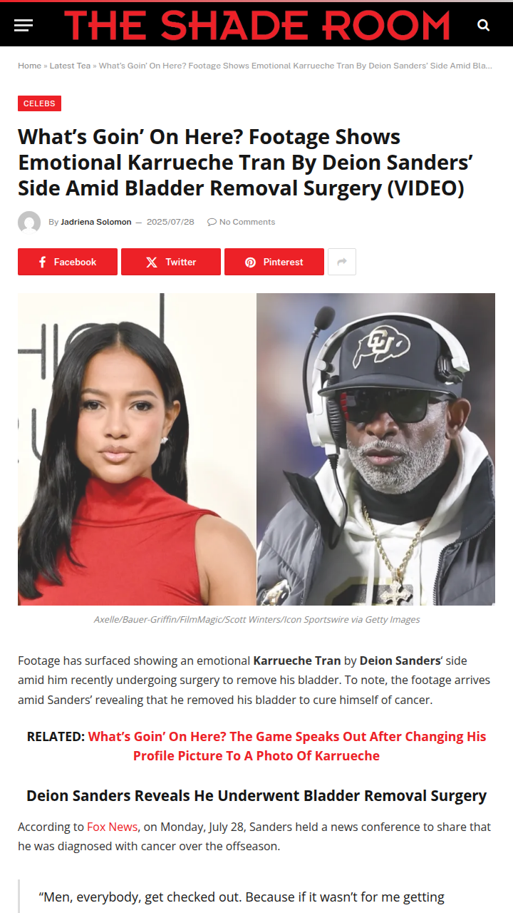 Karrueche Tran & Deion Sanders?! 👀
