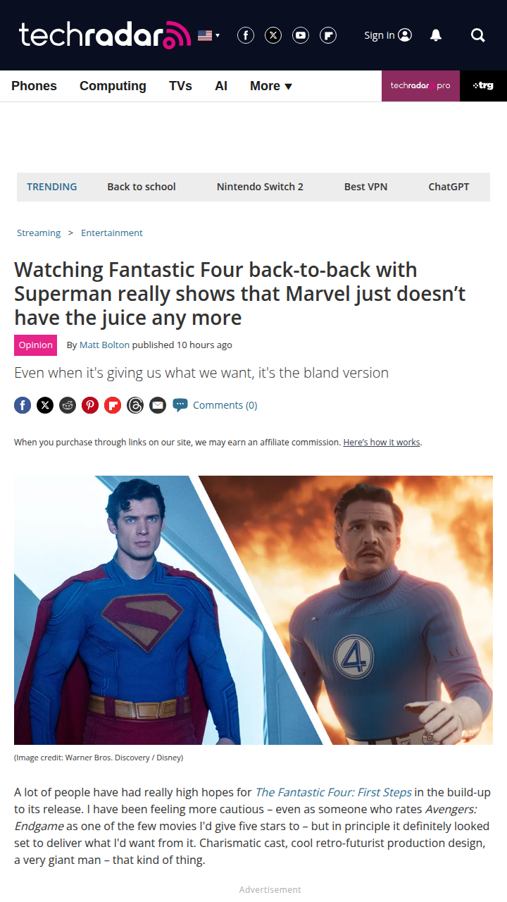 Marvel’s Lost Its Spark? FF vs Superman ⚡