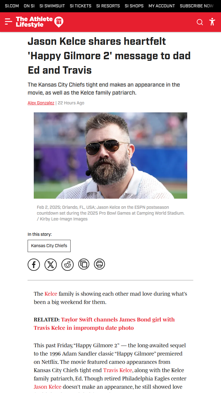 Kelce Bros Shine in 'Happy Gilmore 2'