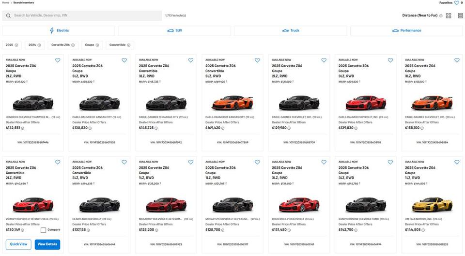 Corvette Z06s Are Going for a Steal!