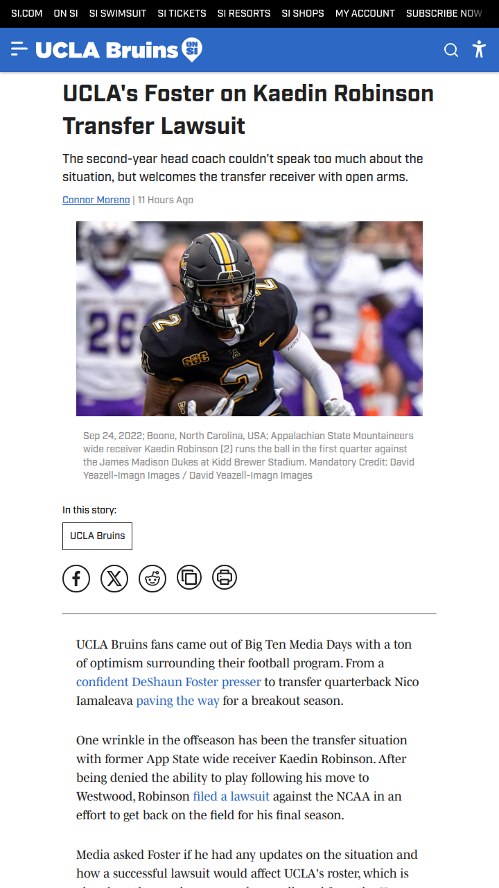 UCLA’s roster twist: What if Robinson wins?