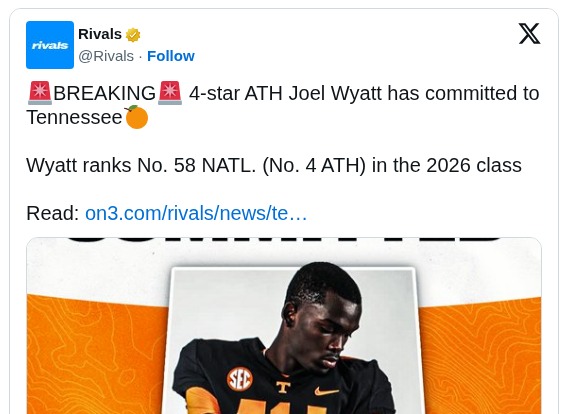 Tennessee lands top in-state football star