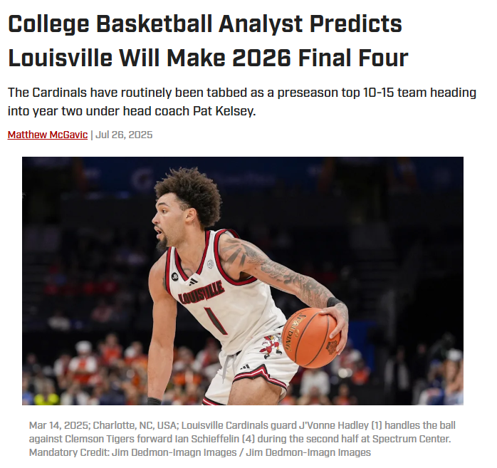 Louisville’s Final Four buzz is real