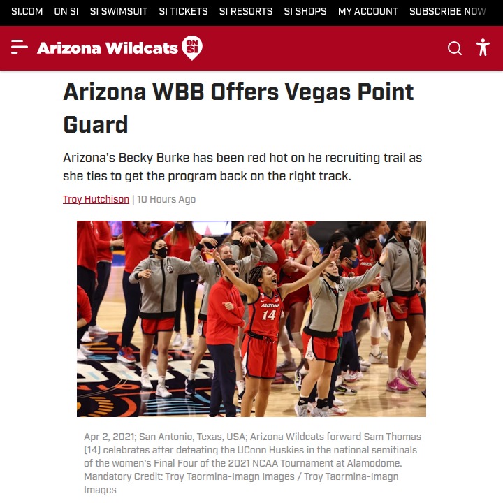 Arizona hoops chasing top Vegas talent
