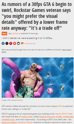 GTA 6: Visuals Over Speed?