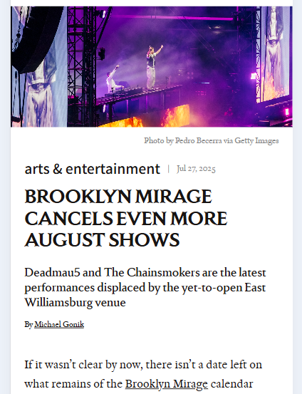 Brooklyn Mirage’s summer in limbo