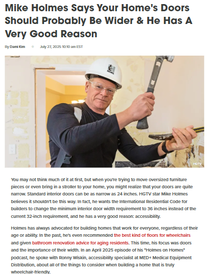 Why Mike Holmes Wants Wider Doors