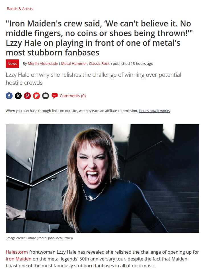 Maiden Fans Didn’t Boo Halestorm?! 🤘