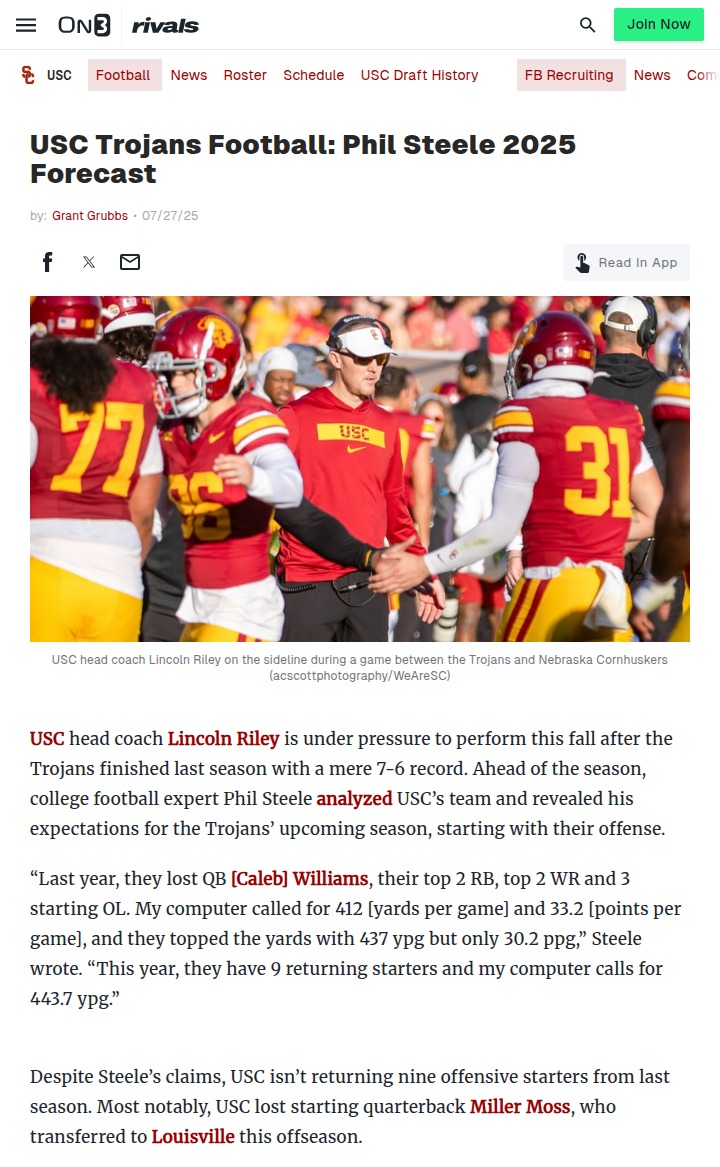 USC football: Can the Trojans surprise the Big Ten?