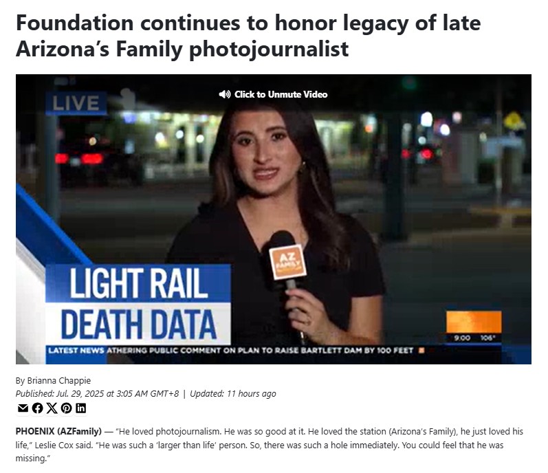Phoenix foundation keeps photojournalist’s legacy alive