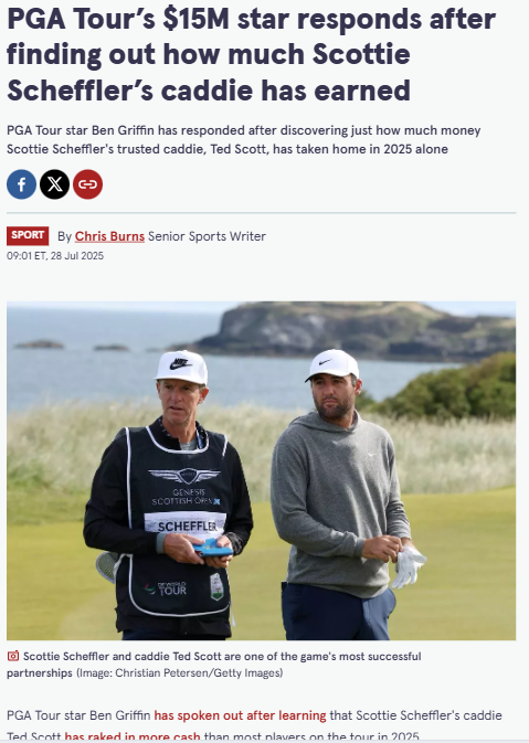 Caddie Cash: Ted Scott Out-Earns the Pros!