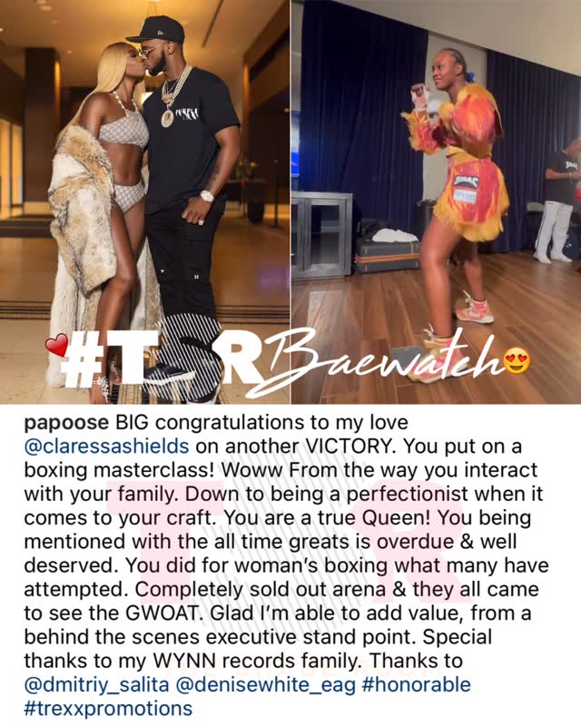 Power couple vibes: Claressa & Papoose win big