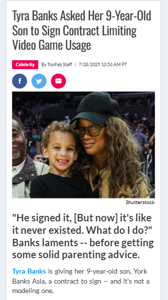 Tyra’s Hilarious Mom Contract Fail