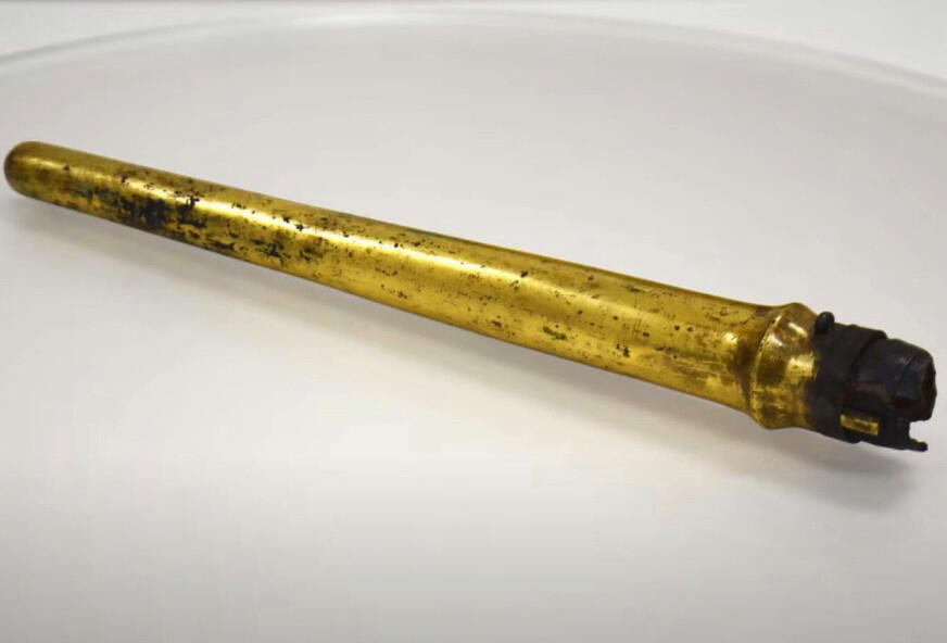 Ancient Spear Hides Secret Gold Bling