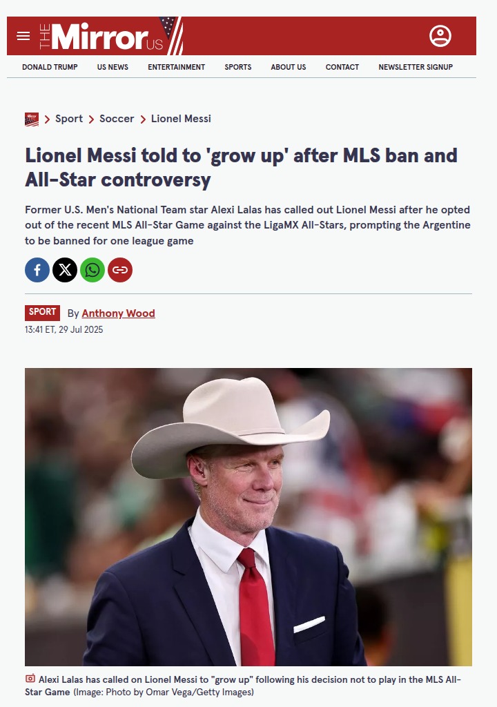 Messi’s All-Star Snub Sparks MLS Drama