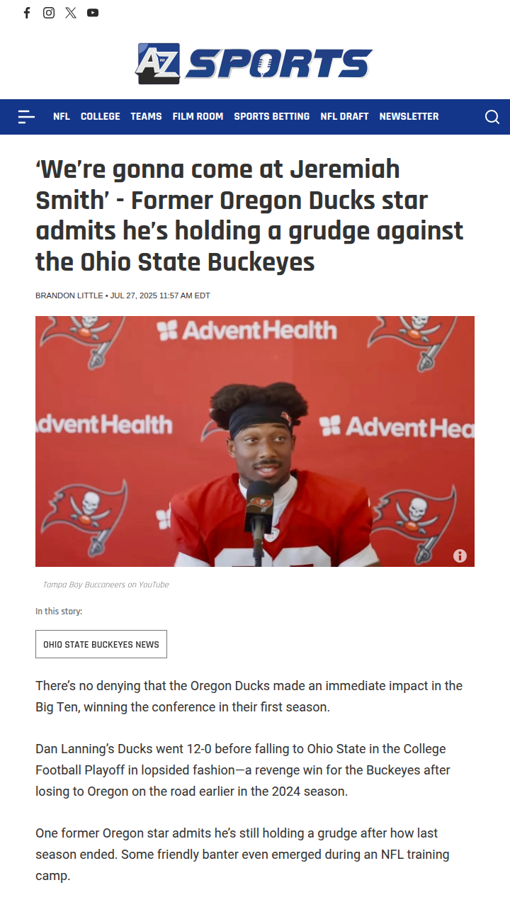 Tez Johnson Still Has Beef with Buckeyes