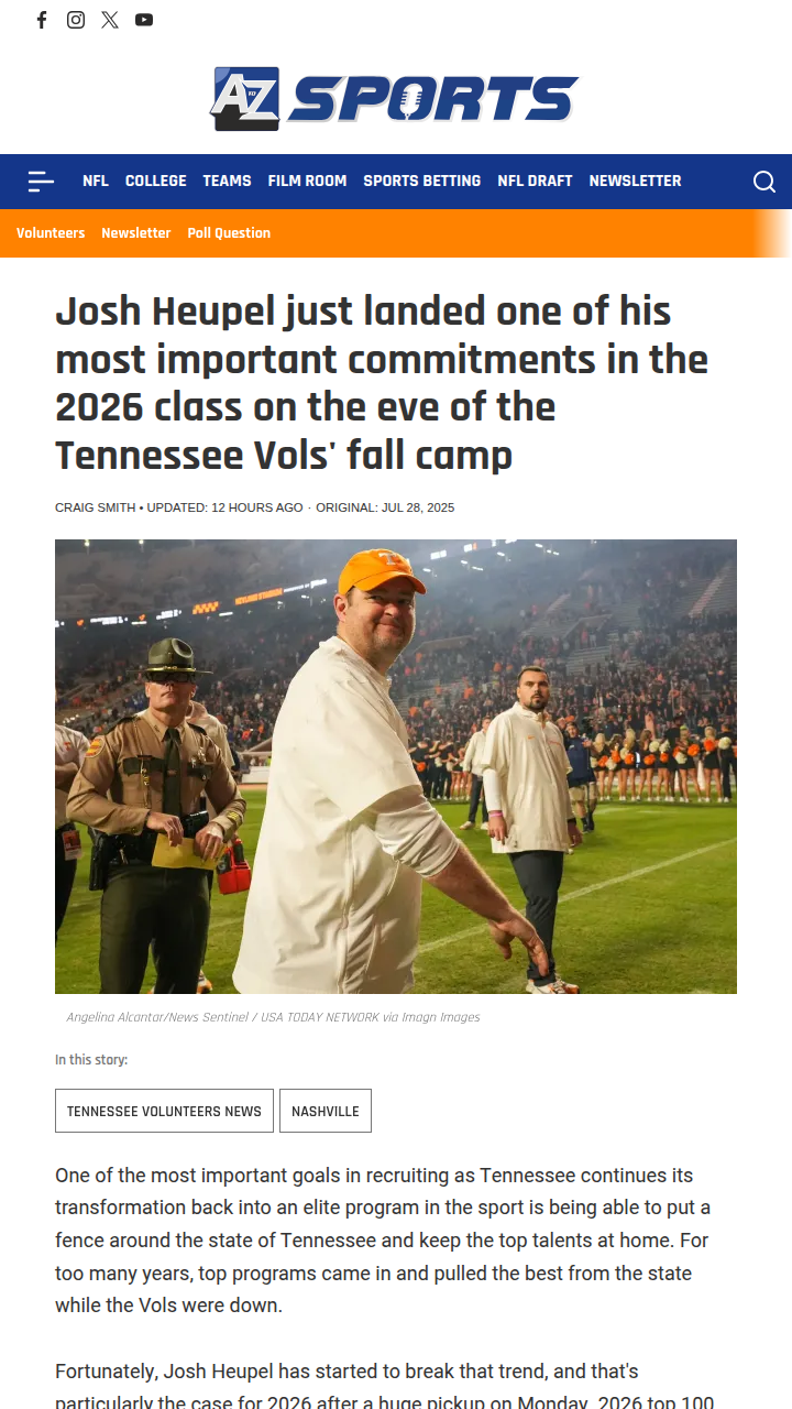Vols lock down top local talent for 2026