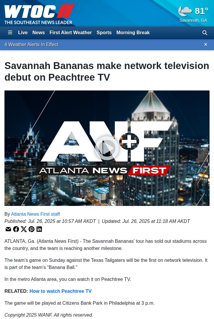 Banana Ball Goes Big Time on TV!