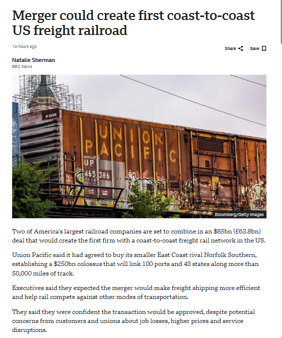 Coast-to-Coast Rail? This Is Huge!