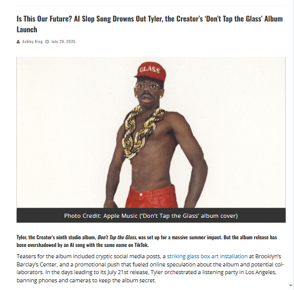 Did AI Just Hijack Tyler’s Album Hype?
