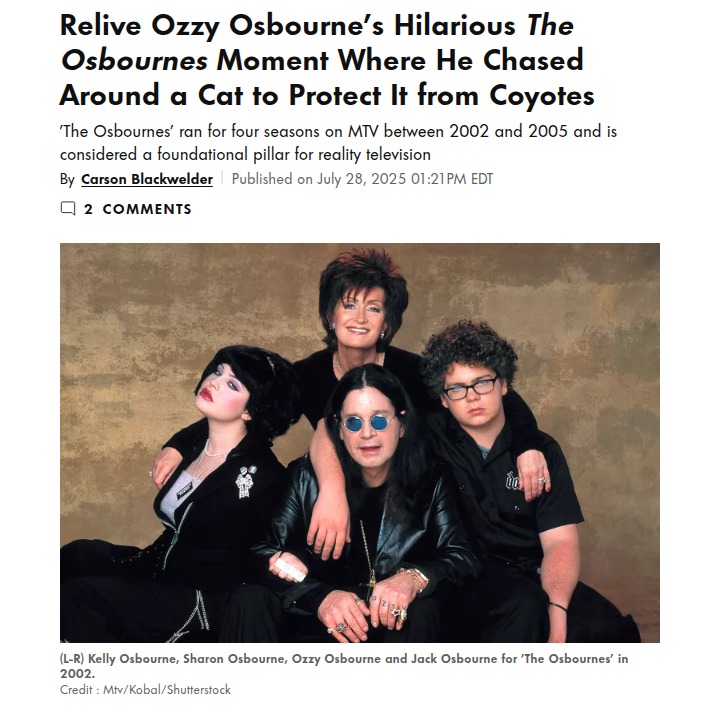 Ozzy vs. Cat: The Osbournes’ Wildest Scene 🐾