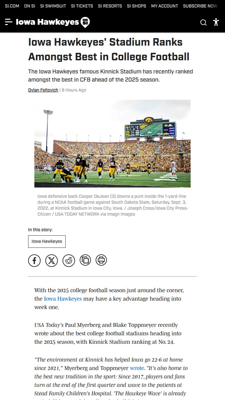 Kinnick Stadium: Iowa City’s pride and powerhouse