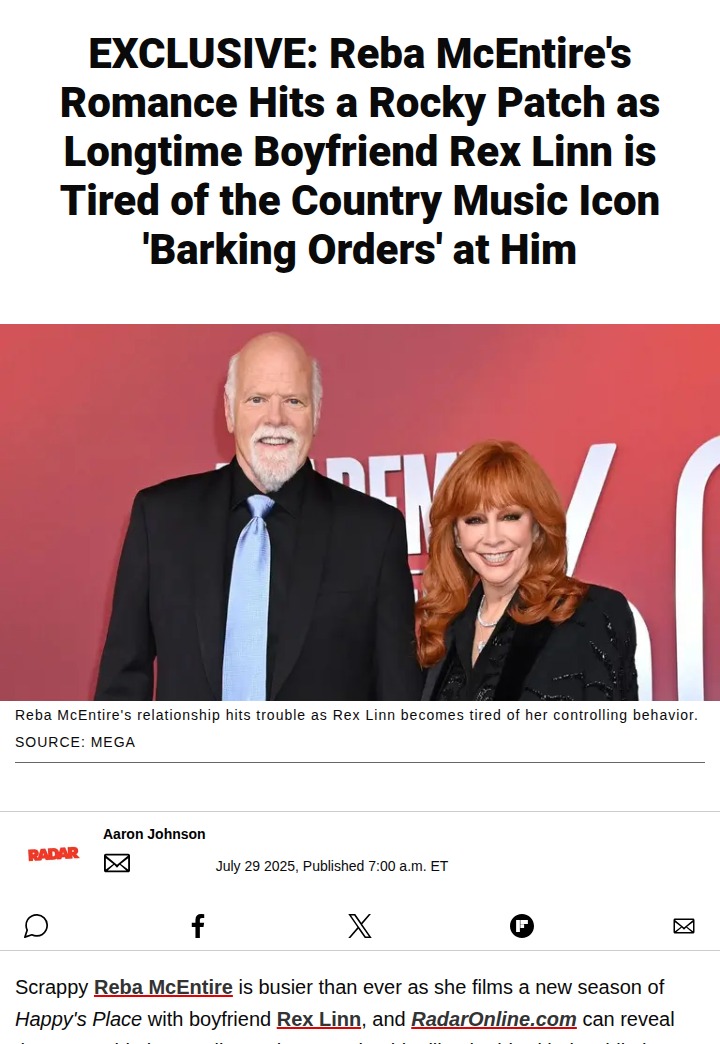 Reba & Rex: Trouble on Set? 😬