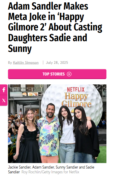 Sandler Family Casting Sparks Debate 🎬