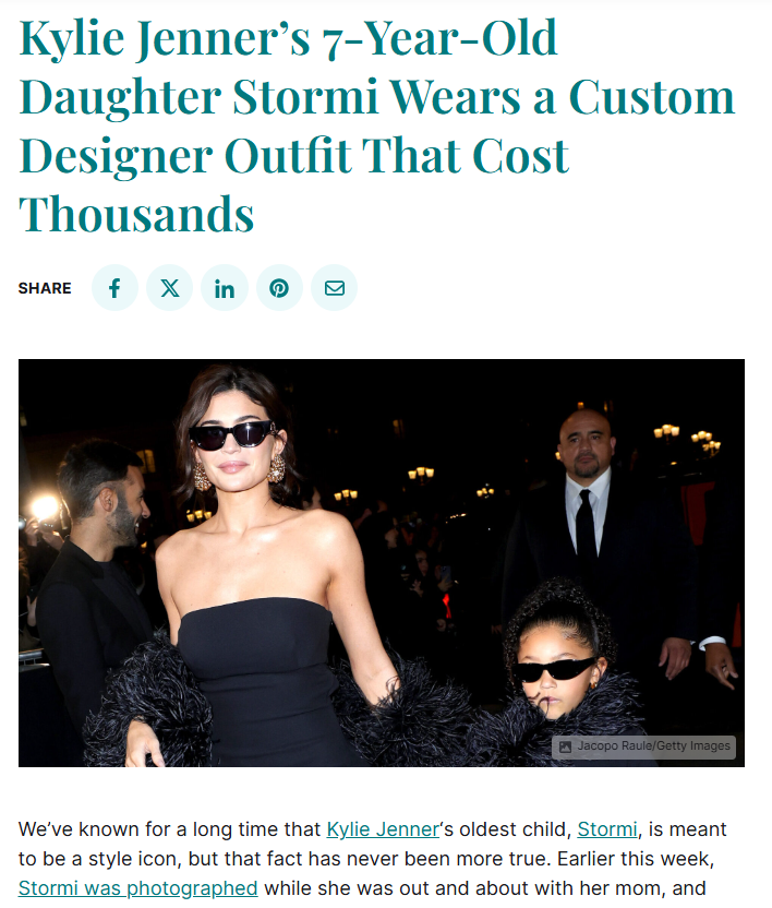 Stormi’s $15K Outfit Is Wild