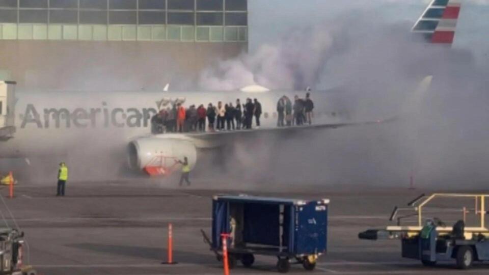 Another Scary AA Plane Fire?