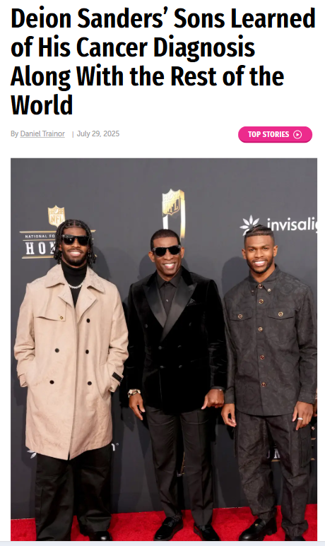 Deion Sanders Hid Cancer from His Sons?!