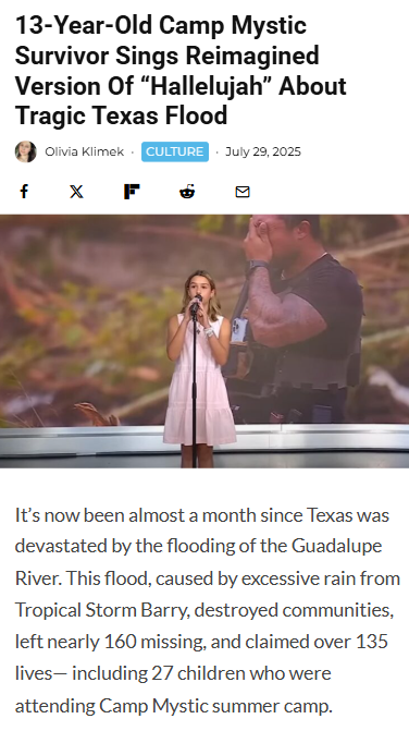 Texas teen’s song brings hope after flood