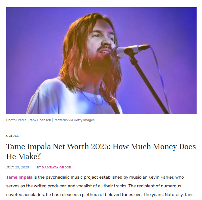 How Tame Impala Turned Bedroom Beats Into Millions
