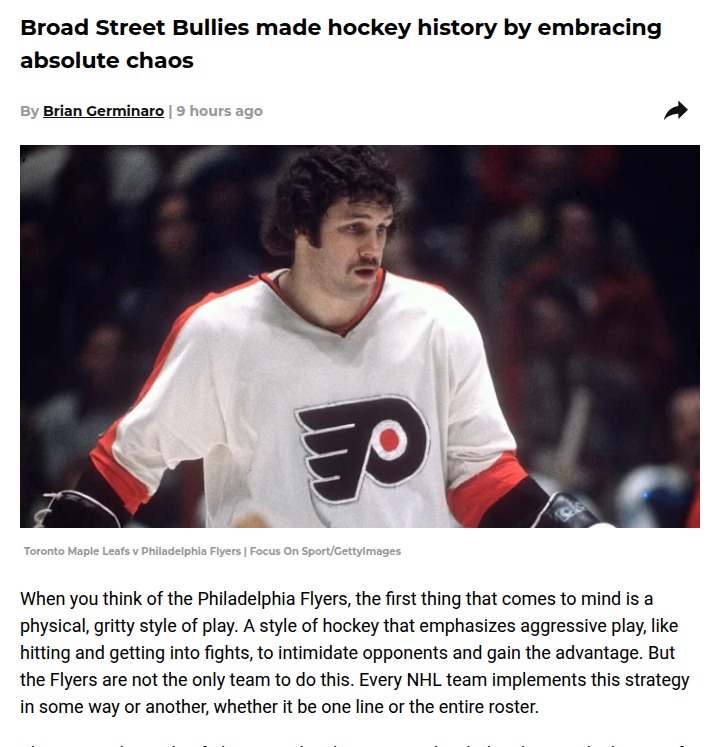 How the Bullies Changed NHL Forever