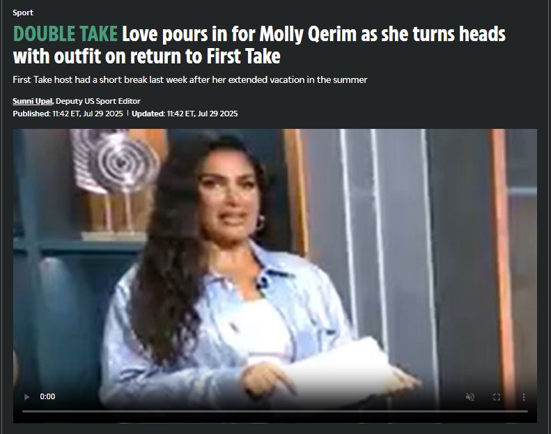 Molly Qerim’s Return Steals the Show